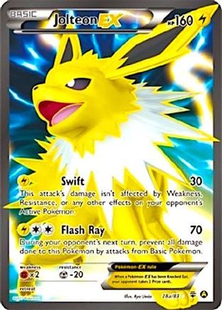 Jolteon EX - 28a/83 (28a/83) Holofoil [Promos: Alternate Art Promos] Pokemon Single Pokémon