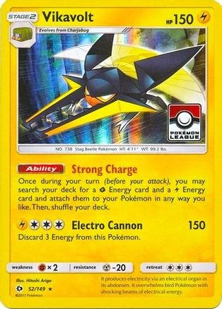 Vikavolt - 52/149 (Pokemon League) () Holofoil [Promos: League & Championship Cards] Pokemon Single Pokémon