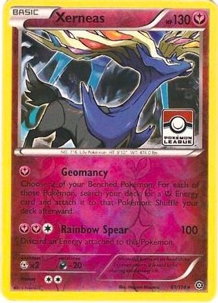 Xerneas - 81/114 (Pokemon League) Reverse Holofoil [Promos: League & Championship Cards] Pokemon Single Pokémon