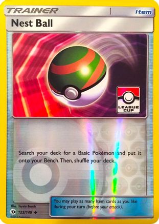 Nest Ball - 123/149 (League Cup) () Reverse Holofoil [Promos: League & Championship Cards] Pokemon Single Pokémon