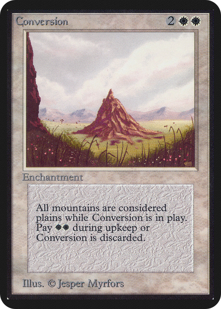 Conversion (LEA-) [Oldschool] Limited Edition Alpha MTG Single Wizards of the Coast