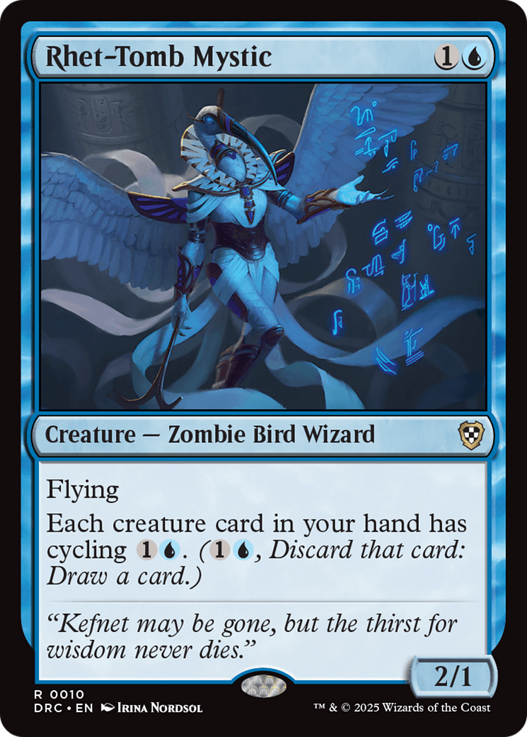 Rhet-Tomb Mystic (DRC-010) [Aetherdrift Commander] MTG Single Wizards of the Coast