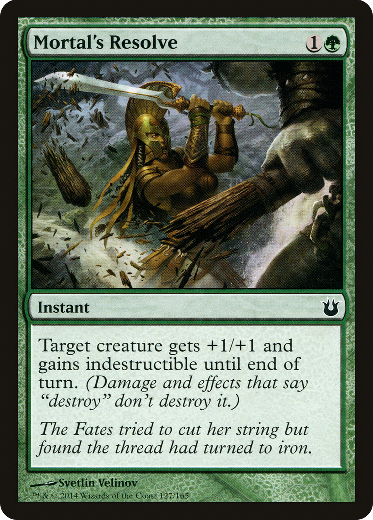Mortal's Resolve (BNG-127) [Born of the Gods] MTG Single Wizards of the Coast