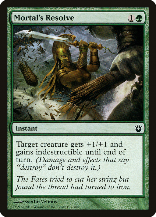 Mortal's Resolve (BNG-127) [Born of the Gods] Foil MTG Single Wizards of the Coast