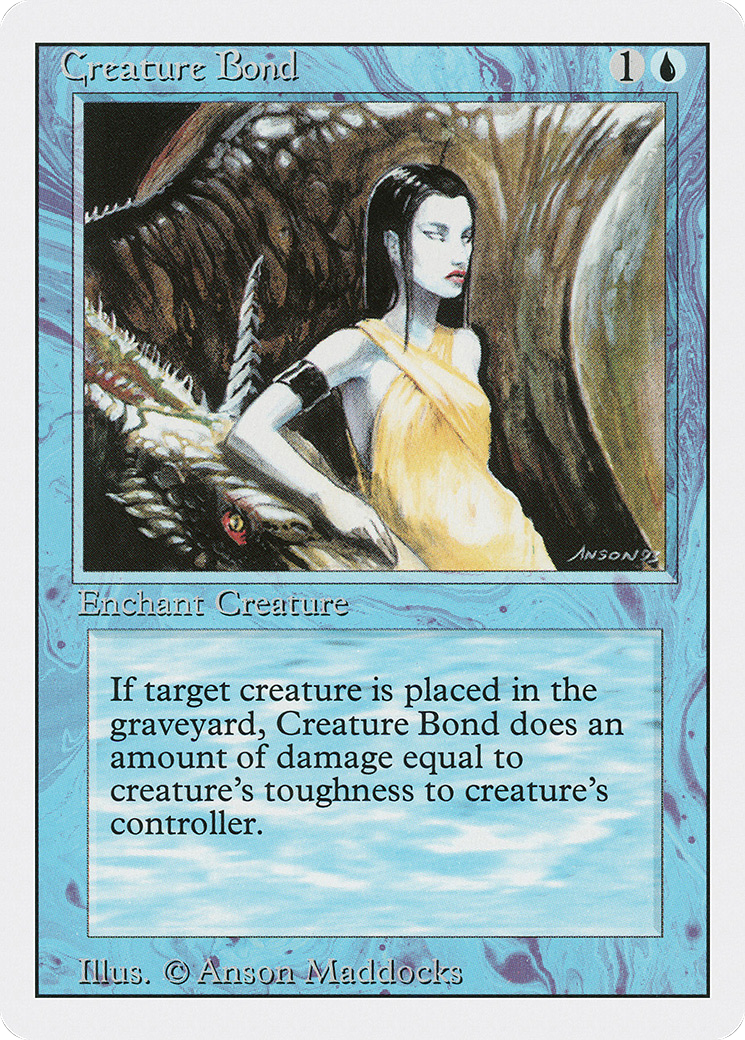 Creature Bond (3ED-055) [Revised Edition] MTG Single Wizards of the Coast
