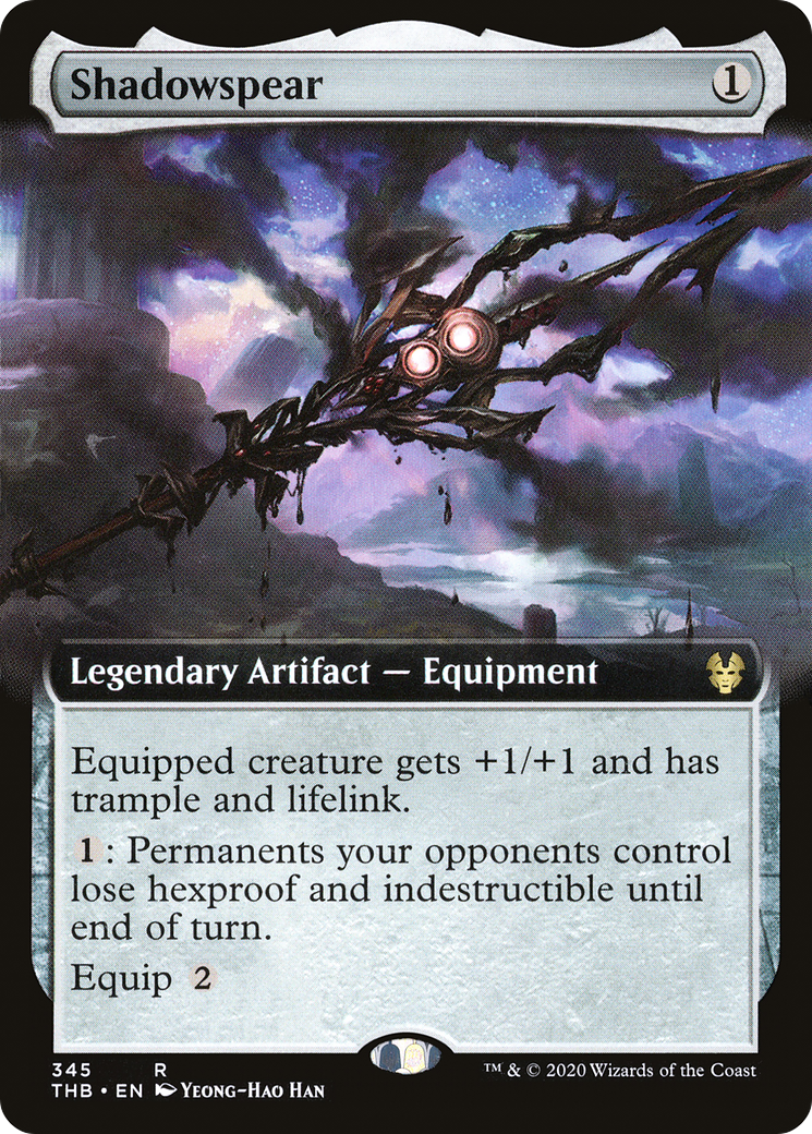 Shadowspear (THB-345) [Theros Beyond Death] (Extended Art) Foil MTG Single Wizards of the Coast