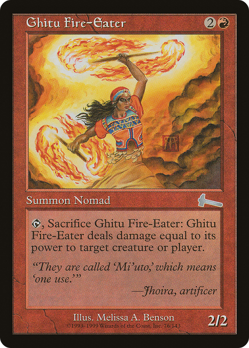 Ghitu Fire-Eater (ULG-076) [Urza's Legacy] MTG Single Wizards of the Coast