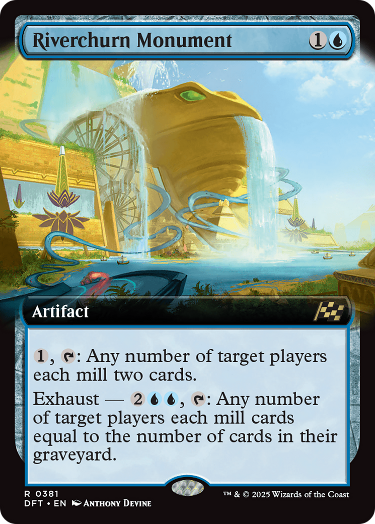 Riverchurn Monument (DFT-381) [Aetherdrift] (Extended Art) MTG Single Wizards of the Coast