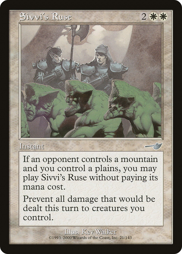 Sivvi's Ruse (NMS-021) [Nemesis] Foil MTG Single Wizards of the Coast