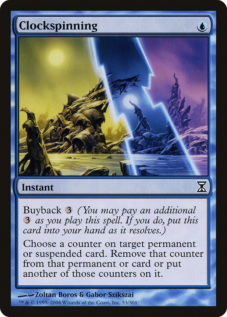 Clockspinning (TSP-053) [Time Spiral] Foil MTG Single Wizards of the Coast