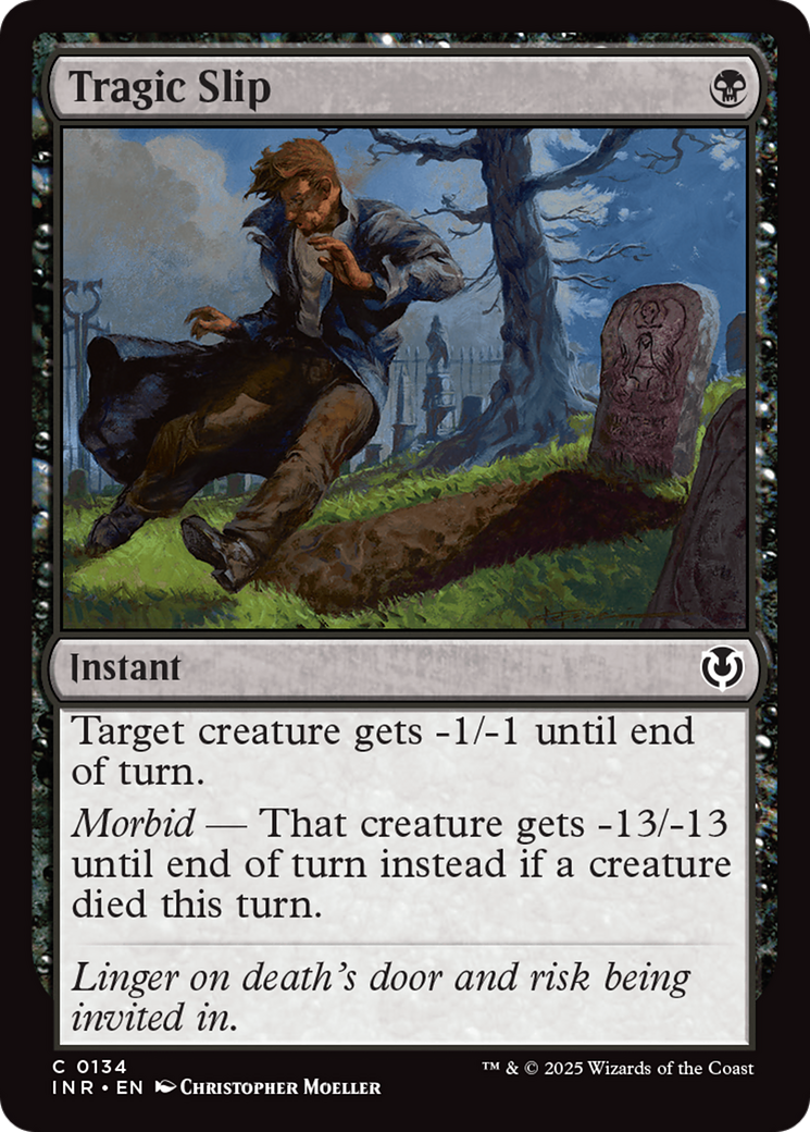 Tragic Slip (INR-134) [Innistrad Remastered] Foil MTG Single Wizards of the Coast