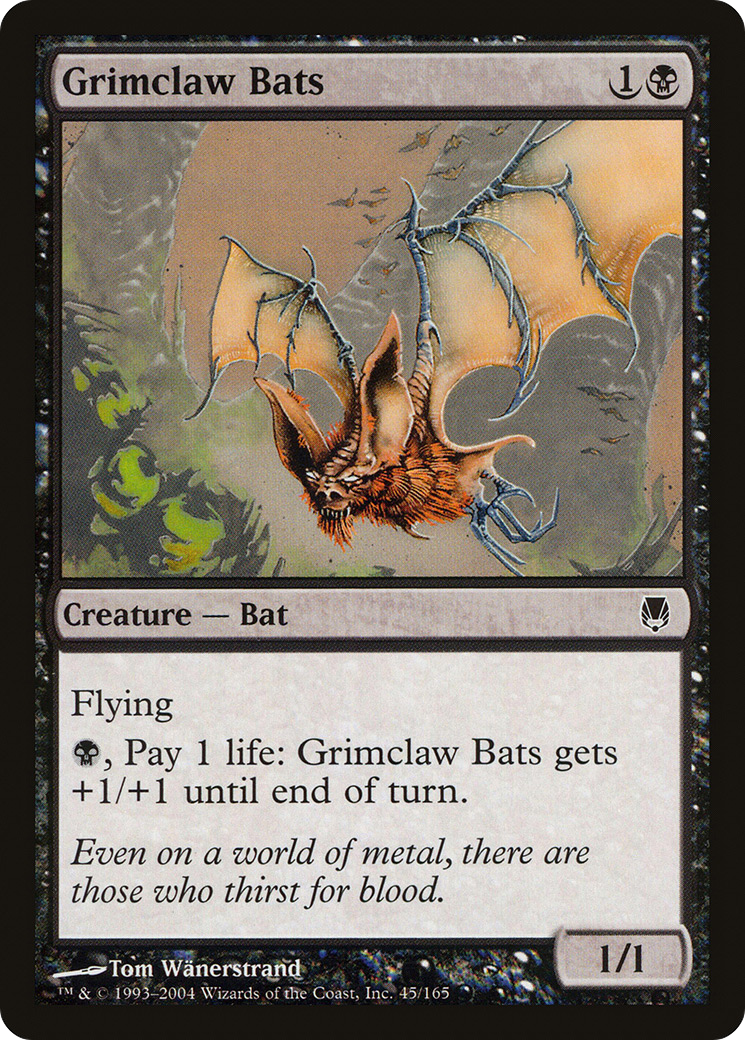 Grimclaw Bats (DST-045) [Darksteel] MTG Single Wizards of the Coast