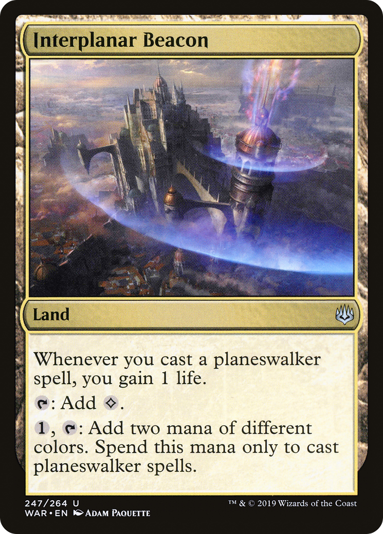 Interplanar Beacon (WAR-247) [War of the Spark] MTG Single Wizards of the Coast