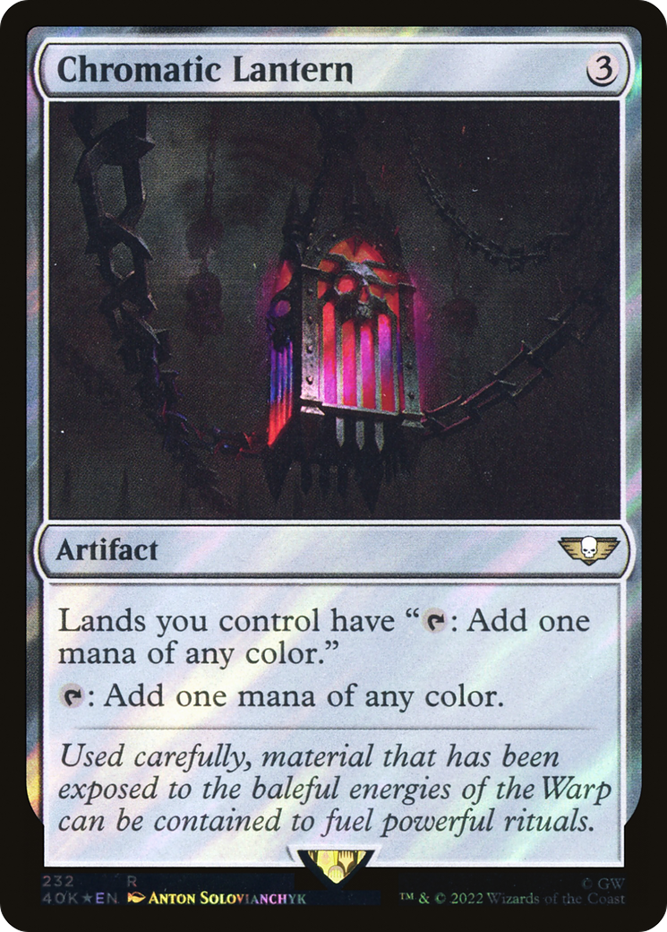 Chromatic Lantern (Surge Foil) (40K-232) [Warhammer 40,000 Commander] Foil MTG Single Wizards of the Coast