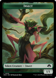 Servo // Insect (0025) Double-Sided Token [Tokens] Modern Horizons 3 Tokens MTG Single Magic: The Gathering