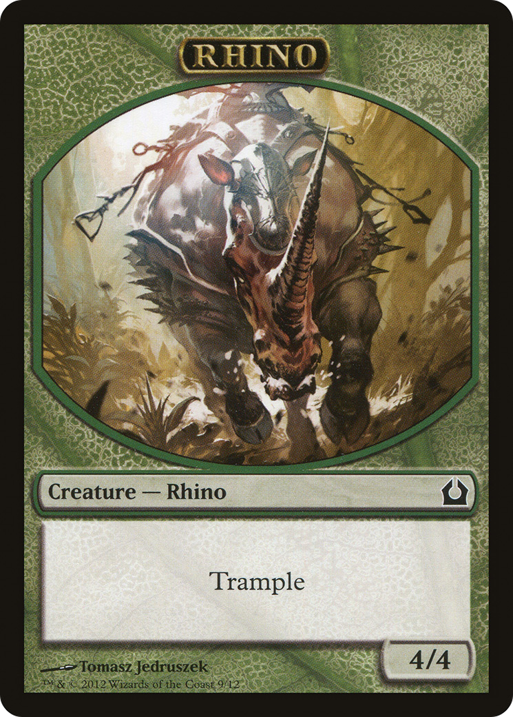 Rhino Token (RTR-009) [Tokens] Return to Ravnica Tokens MTG Single Wizards of the Coast