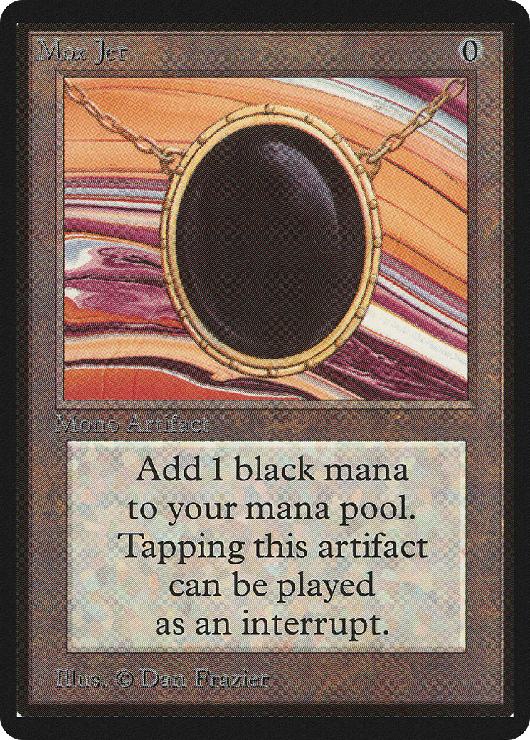 Mox Jet (LEB-263) [Oldschool] Limited Edition Beta MTG Single Wizards of the Coast