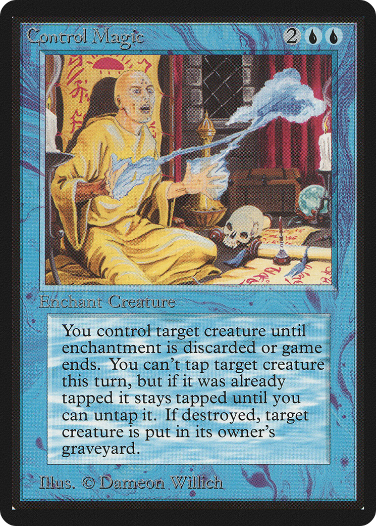 Control Magic (LEB-) [Oldschool] Limited Edition Beta MTG Single Wizards of the Coast