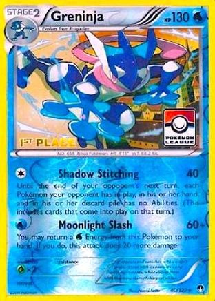 Greninja - 40/122 (Pokemon League) [1st Place] () Reverse Holofoil [Promos: League & Championship Cards] Pokemon Single Pokémon