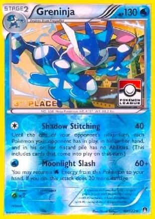 Greninja - 40/122 (Pokemon League) [3rd Place] () Reverse Holofoil [Promos: League & Championship Cards] Pokemon Single Pokémon