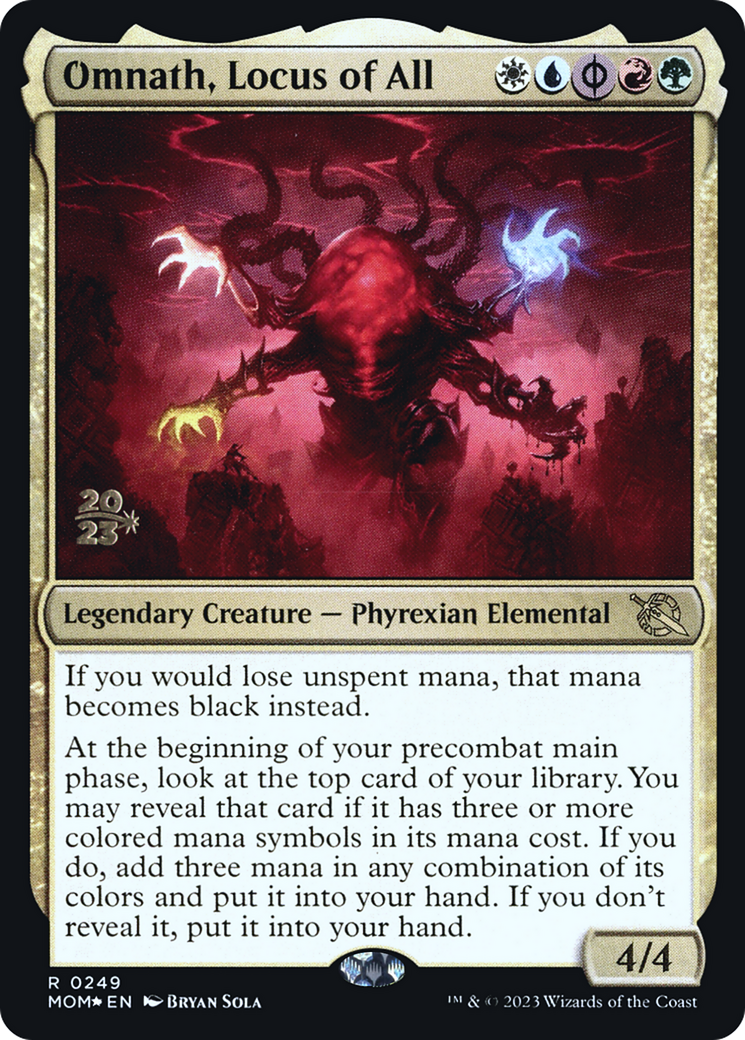 Omnath, Locus of All (PRE-249) [March of the Machine Promos] Foil MTG Single Wizards of the Coast
