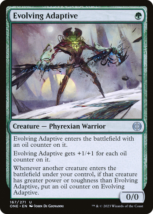 Evolving Adaptive (ONE-167) [Phyrexia: All Will Be One] MTG Single Wizards of the Coast
