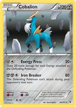 Cobalion - 84/101 (Battle Arena Deck Exclusive) () [Misc: Deck Exclusives] Pokemon Single Pokémon
