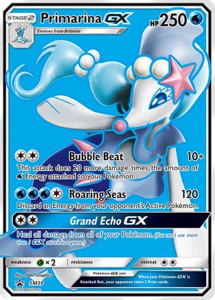 Primarina GX - SM39 (/248) Holofoil [SM: Black Star Promos] Pokemon Single Pokémon