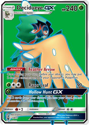 Decidueye GX - SM37 (SM37/248) Holofoil [SM: Black Star Promos] Pokemon Single Pokémon