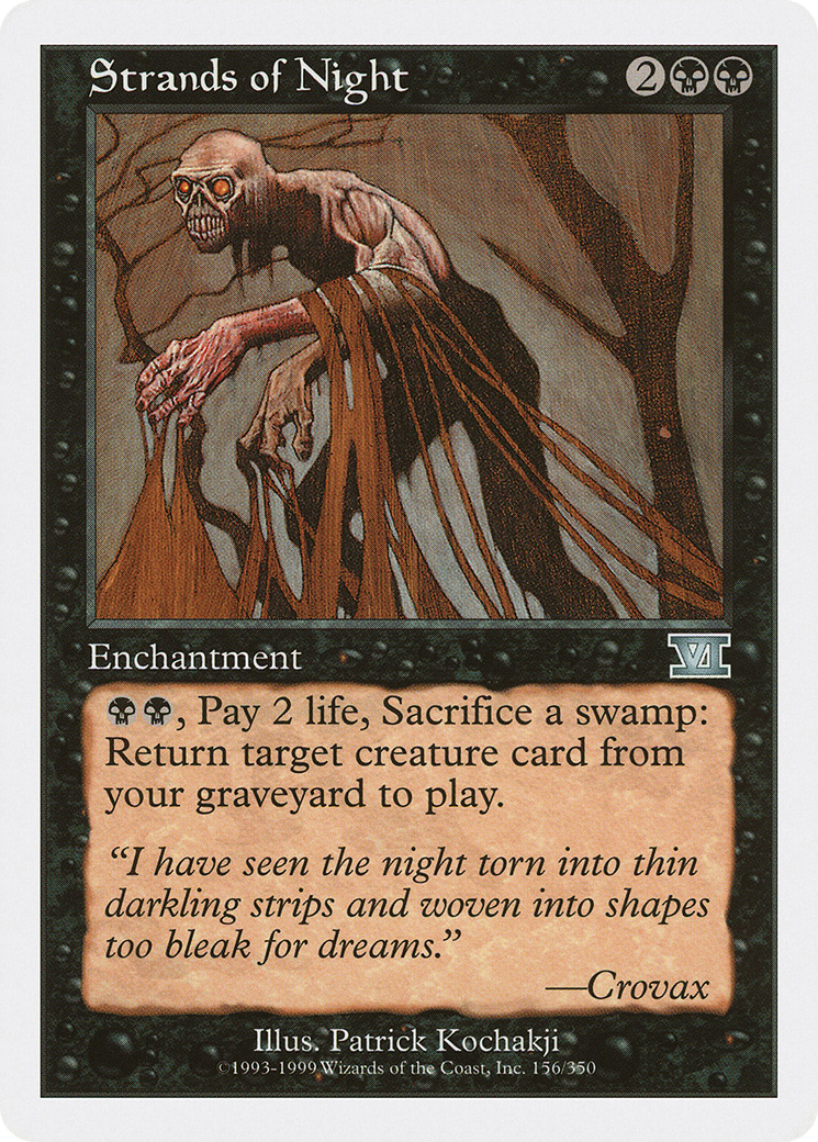 Strands of Night (6ED-156) [Classic Sixth Edition] MTG Single Wizards of the Coast