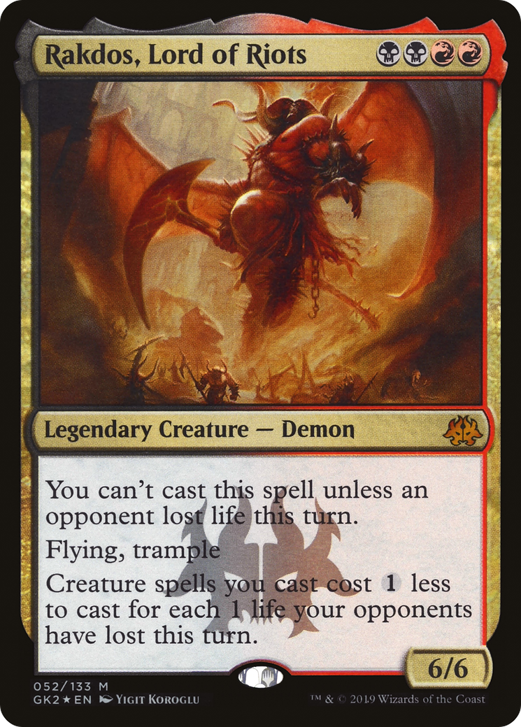 Rakdos, Lord of Riots (GK2-052) [Misc] RNA Guild Kit Foil MTG Single Wizards of the Coast