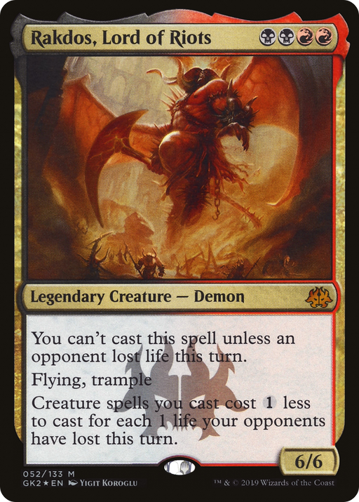 Rakdos, Lord of Riots (GK2-052) [Misc] RNA Guild Kit Foil MTG Single Wizards of the Coast
