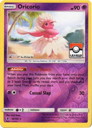 Oricorio - 55/145 (League Challenge) [2nd Place] () Reverse Holofoil [Promos: League & Championship Cards] Pokemon Single Pokémon