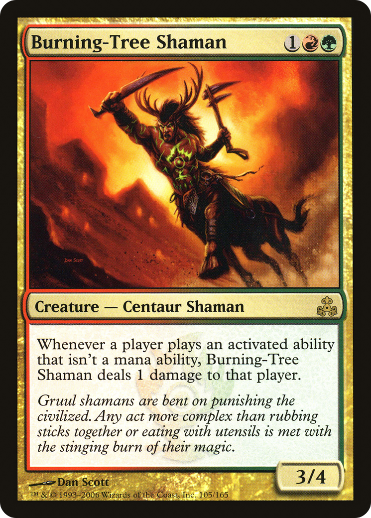 Burning-Tree Shaman (GPT-105) [Guildpact] MTG Single Wizards of the Coast