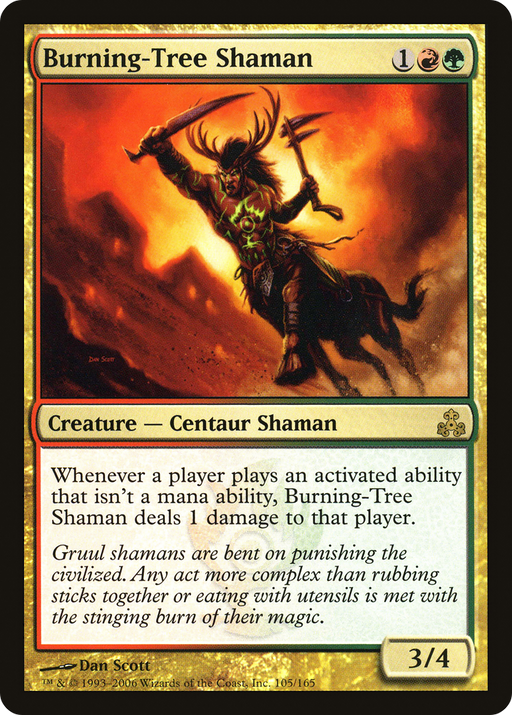 Burning-Tree Shaman (GPT-105) [Guildpact] MTG Single Wizards of the Coast