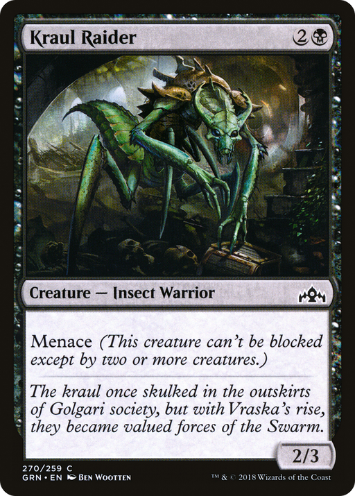 Kraul Raider (GRN-270) [Guilds of Ravnica] Foil MTG Single Wizards of the Coast