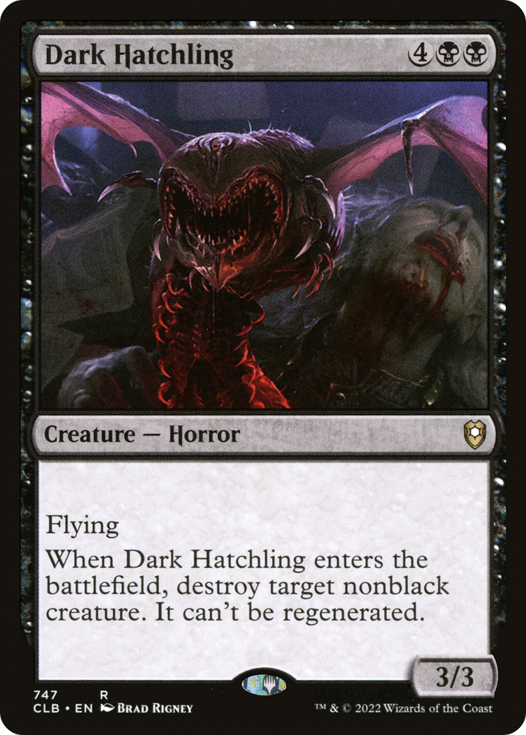 Dark Hatchling (CLB-747) [Commander Legends: Battle for Baldur's Gate] MTG Single Wizards of the Coast