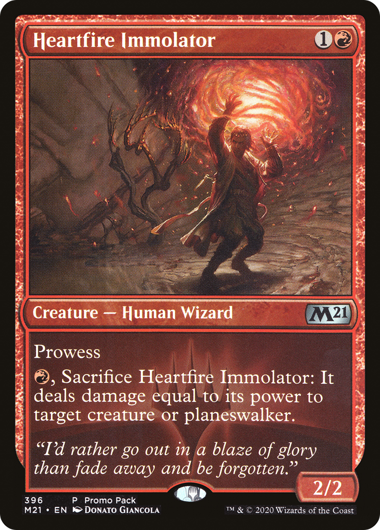 Heartfire Immolator (PPM21-396) [Core Set 2021] Foil MTG Single Wizards of the Coast