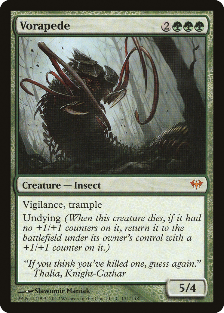 Vorapede (DKA-131) [Dark Ascension] Foil MTG Single Wizards of the Coast