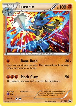 Lucario XY140/211 Holofoil [Promos: XY Promos] Pokemon Single Pokémon