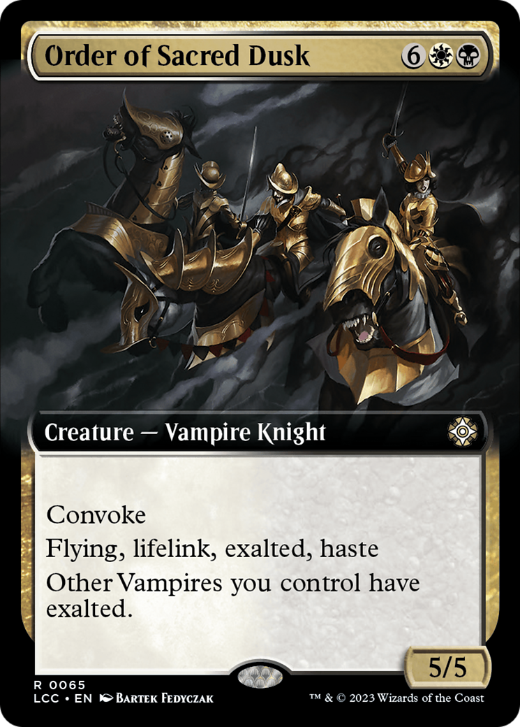 Order of Sacred Dusk (LCC-065) [The Lost Caverns of Ixalan Commander] (Extended Art) MTG Single Wizards of the Coast