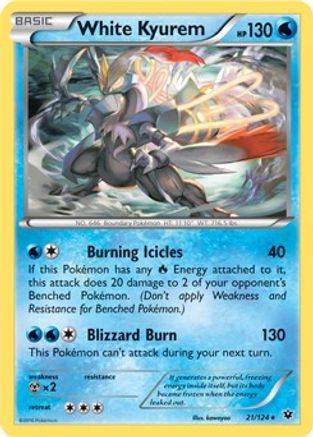 White Kyurem - 21/124 (XY Fates Collide) () [Misc: Deck Exclusives] Pokemon Single Pokémon