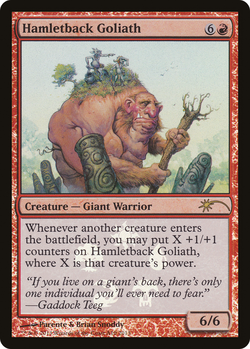 Hamletback Goliath (MEDIA-A10) [Magic 2013 Promos] Foil MTG Single Wizards of the Coast