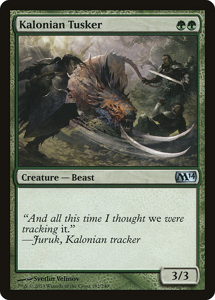 Kalonian Tusker (M14-182) [Magic 2014] MTG Single Wizards of the Coast
