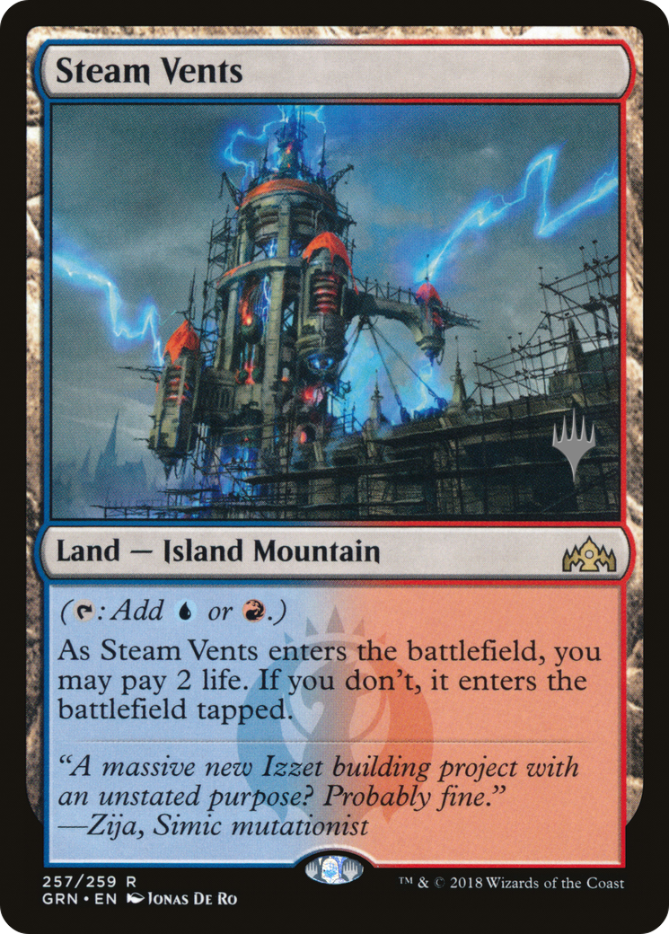Steam Vents (PPELD-257) [Guilds of Ravnica Promos] Foil MTG Single Wizards of the Coast