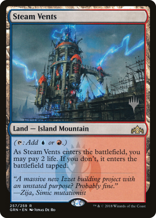 Steam Vents (PPELD-257) [Guilds of Ravnica Promos] Foil MTG Single Wizards of the Coast