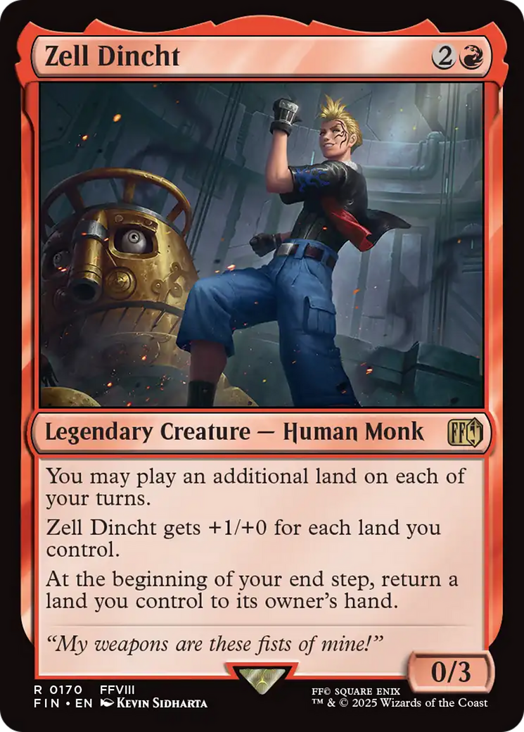 Zell Dincht (FIN-170) [FINAL FANTASY] Foil MTG Single Wizards of the Coast