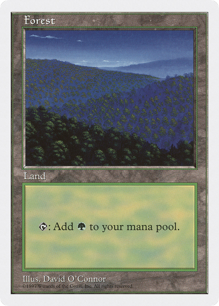 Forest (447) (5ED-447) [Fifth Edition] MTG Single Wizards of the Coast