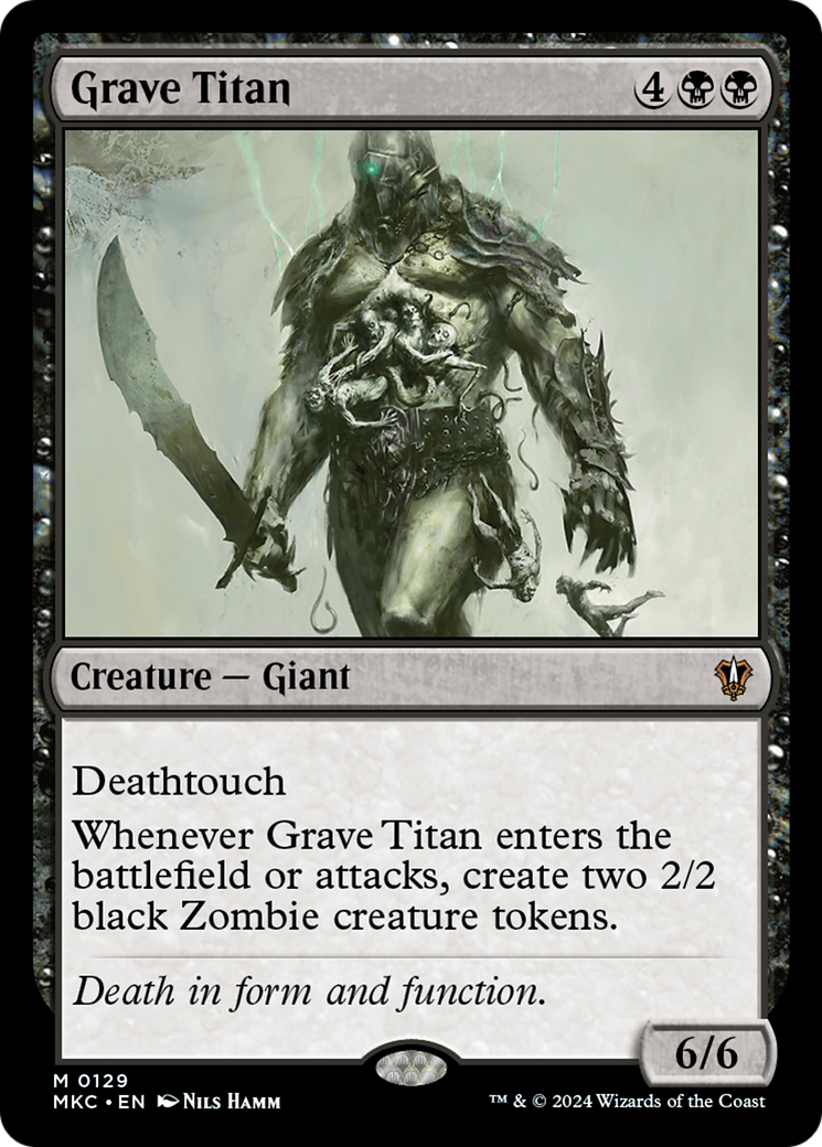 Grave Titan (MKC-129) [Murders at Karlov Manor Commander] MTG Single Wizards of the Coast
