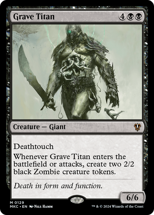 Grave Titan (MKC-129) [Murders at Karlov Manor Commander] MTG Single Wizards of the Coast